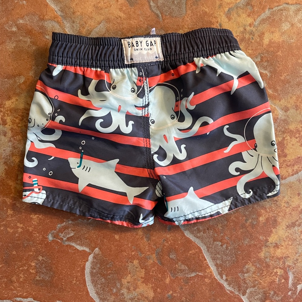 Baby GAP Shark and Octopus Swim Shorts - Picture 2 of 4